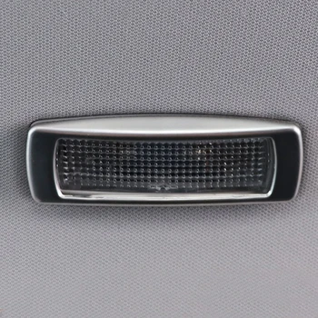 

For Skoda Karoq 2017 2018 Stainless Steel Interior Rear Roof Dome Reading Light Lamp Cover Trim 2pcs Car Styling