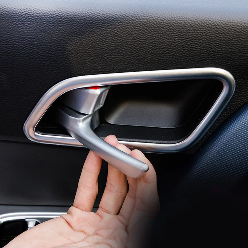 Vtear para Hyundai Creta ix25 2018 2019 cromo puerta Interior de ajuste accesorios de la cubierta Interior mate a Molduras estilo de coche