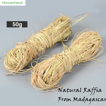 

50g/roll Natural Raffia From Madagascar Love Grass Gift Decoration DIY Handmade Craft Birthday Wedding Gift Decor Party Supply