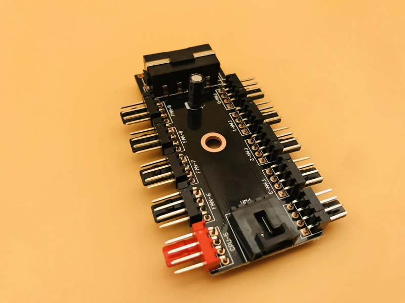 NEW Black PC 1 to 10 4Pin Molex Cooler Cooling Fan Splitter Hub Cable PWM 12V 4Pin Power Supply Adapter For BTC Antminer Mining