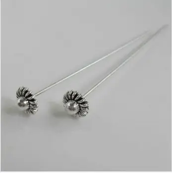

Free Ship 200pcs Tibetan Silver Big Head Pins Needles For Jewelry Making DIY 59x7.5mm