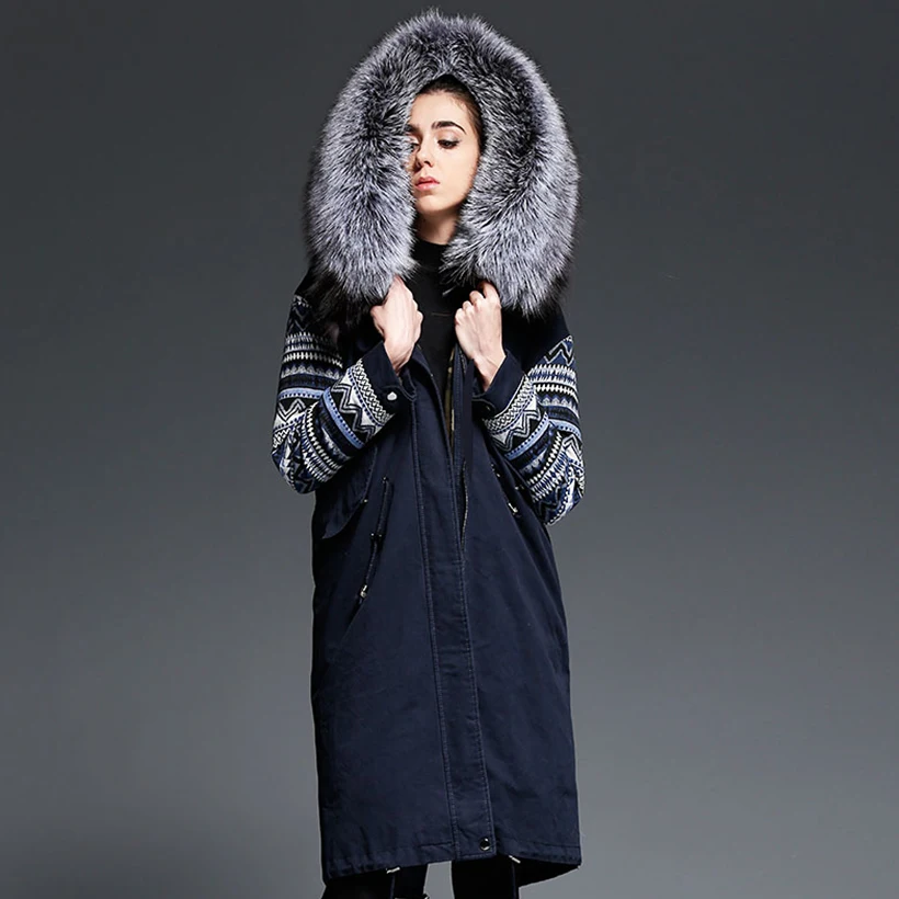 2 Colors 90% White Goose Down Coats Women Knit Long Sleeves Jackets X