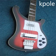 wholesale Kpole rck e nback guitars china factory 4 string black circle red rickn 4003 bass guitar