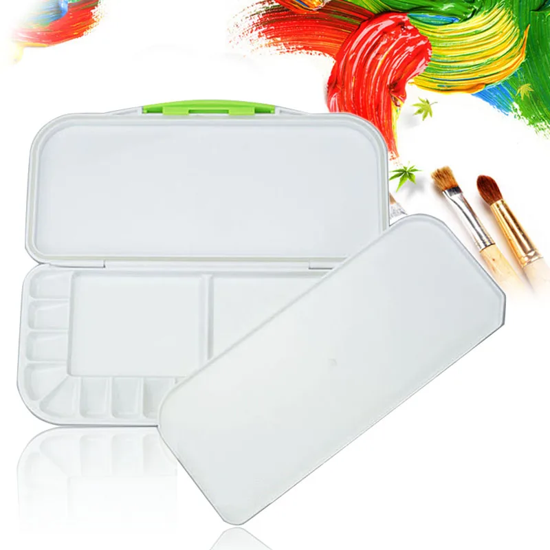 

Professional 18-Well Plastic Palette Watercolor Palette Airtight Watercolor Pallet Art Supplies Art Paint Drawing Tray