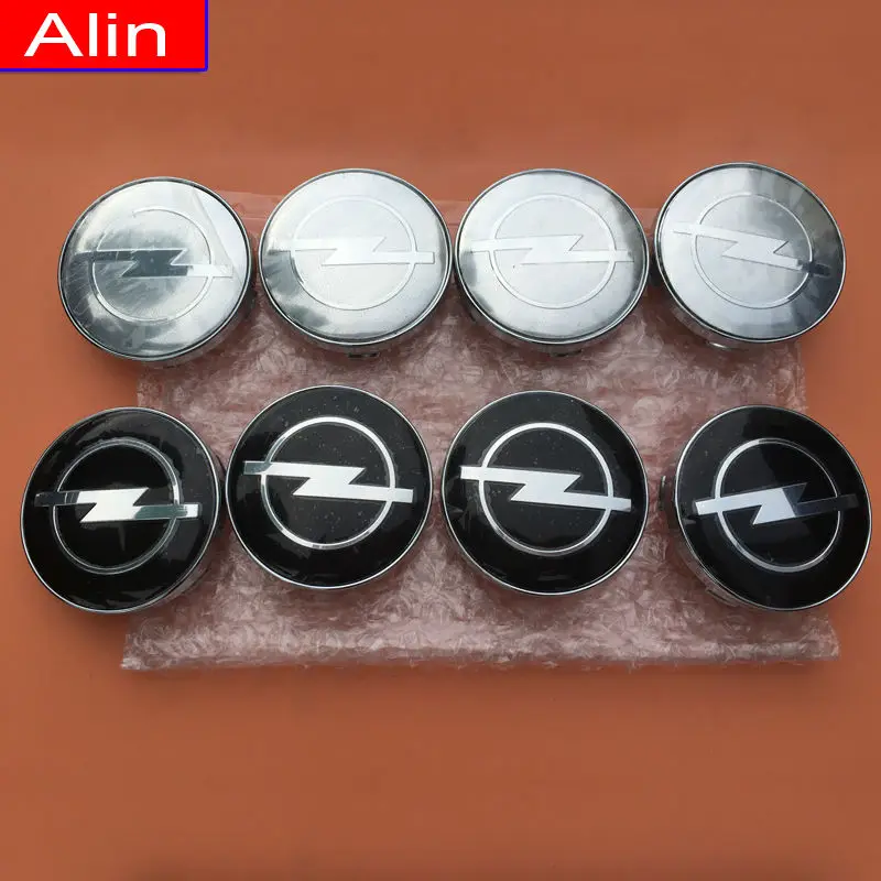 4X 59mm Silver Car Wheel Center Caps Hub Caps Cover Badge For Opel Accessories