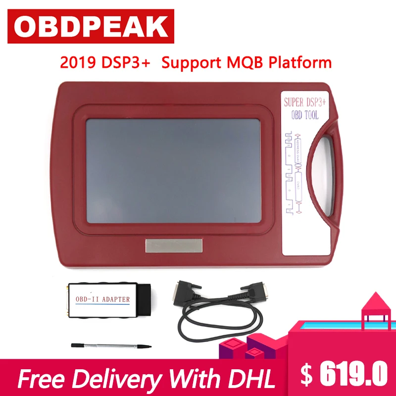 

2019 Version DSPIII Odometer Correction Tool + Obd Tool Support MQB Platform Model DSP3 KM Tool Work for 2010-2019 Years Models