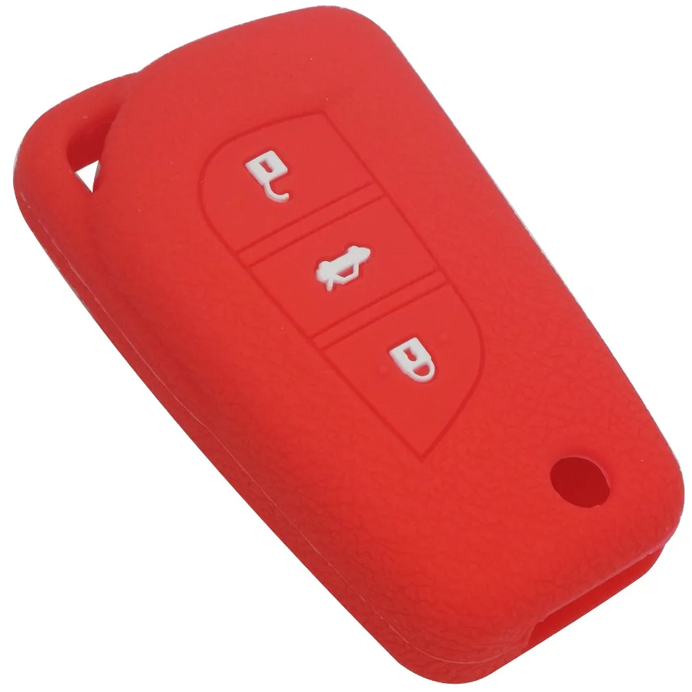 Silicone Flip Car Key Case Cover Set For Toyota Camry Highlander Corolla Prado REIZ Crown RAV4 fob Cover Protect Holder key case cover,remote control case cover