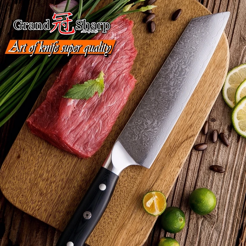 Набор кухонных ножей Grandsharp из 2 предметов 67 слойные японские кухонные ножи VG10