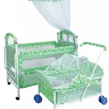 Детские постельные принадлежности для кроватки, металлическая+ хлопковая ткань, детская кровать, детская колыбель+ колыбель с роликом и сеткой, детское гнездо, детский шезлонг, подвижный, горячая новинка