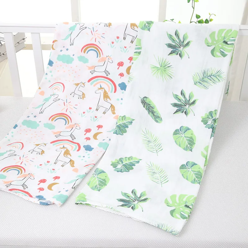 Большие Подгузники для новорожденных 47x47 дюймов Детские муслиновые пеленальные одеяла детские пеленальные одеяла бамбуковое хлопковое душевое полотенце для новорожденного обертывание