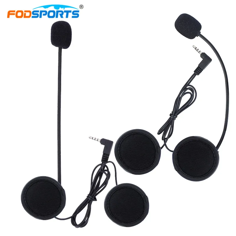 2 шт Fodsports V6 Pro V4 Bluetooth Интерком наушники мотоцикл Bluetooth Шлем переговорные жесткие трубки шумоподавление