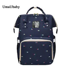 Сумка для подгузников Mommy Maternity nappy bags 20L Multi-function Travel Backpack Oxford Insulation panaleras bags цветочный принт 2018 Новинка