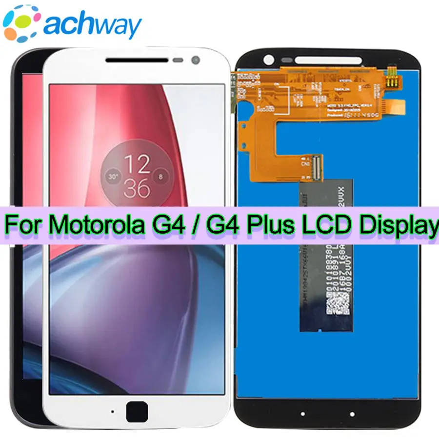 ЖК-дисплей для Motorola Moto G4 сенсорный экран дигитайзер в сборе XT1622 xt1625 MOTO Plus запасные