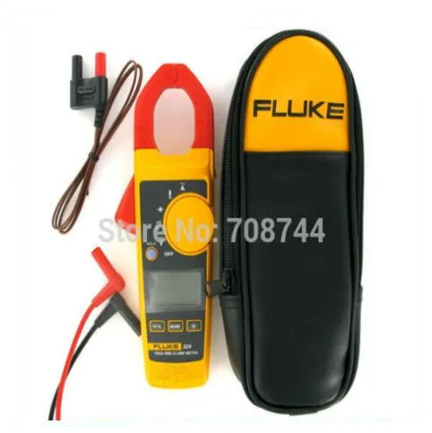 Fluke 324 F324 600 V AC DC 40A/400A AC 30 мм True RMS клещи провода мягкий чехол Комплект