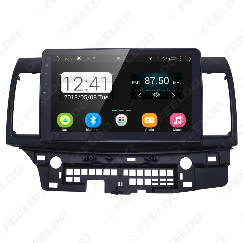 Sale FEELDO 10inch Bigger HD Screen Android 6.0 Quad Core Car Media Player With GPS Navi Radio For  Mitsubishi Lancer EX 20