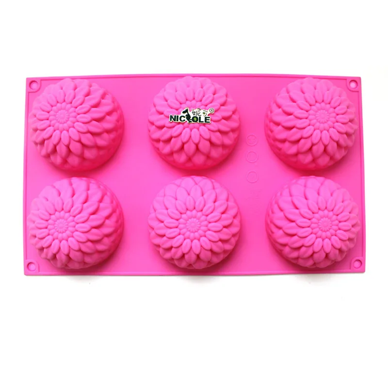 

Flower Silicone Soap Mold 3D DIY Handmade Pudding Jelly Mould Cake Decoration Tools