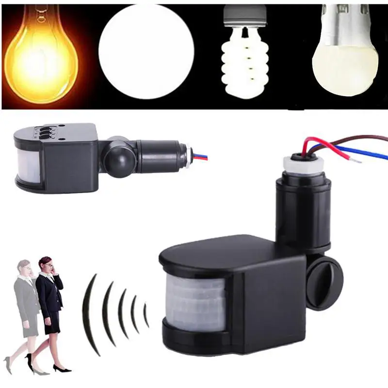 

110V 220V Smart switch PIR Infrared Motion Sensor switch 180 Degree Rotating Auto Detector Switch for Toilet Kitchen LED Light