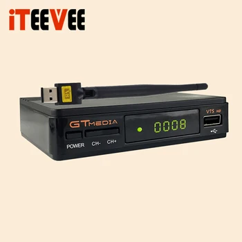 

GTMEDIA V7S Freesat V7s 10pcs WIFI av cable DVB-S2 HD Youtube PowerVU CCaam Newcamd GTMEDIA V7S freesat v7s satellite receiver