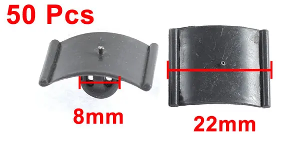 X AUTOHAUX 50 шт. подходит отверстие 7 мм | 6 мм Автомобильная пластиковая отделка дверной панели фиксатор зажимы заклепки серая головка 13 мм 15 мм 23 мм 24,5 мм