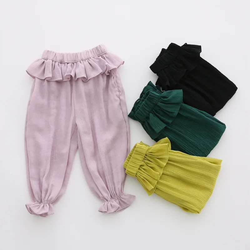 Girls Pants Baby Girl Harem Pants Casual Summer Kids Children Air