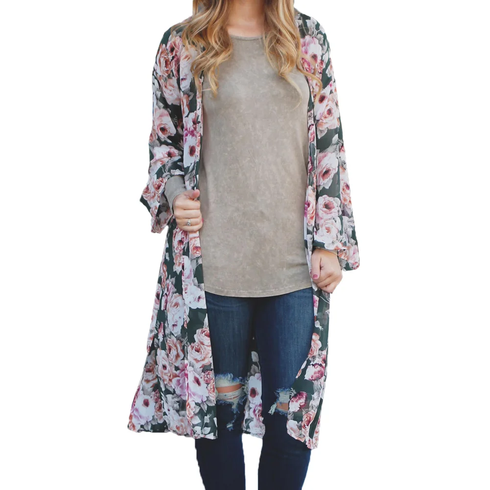 long open front beach cover up