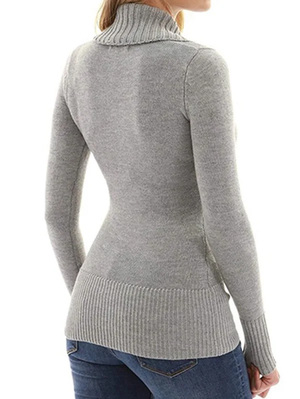 Wisalo женский свитер с v-образным вырезом, женский свитер с длинным рукавом, однотонный пуловер, свитера, женские топы, Женские повседневные Джемперы