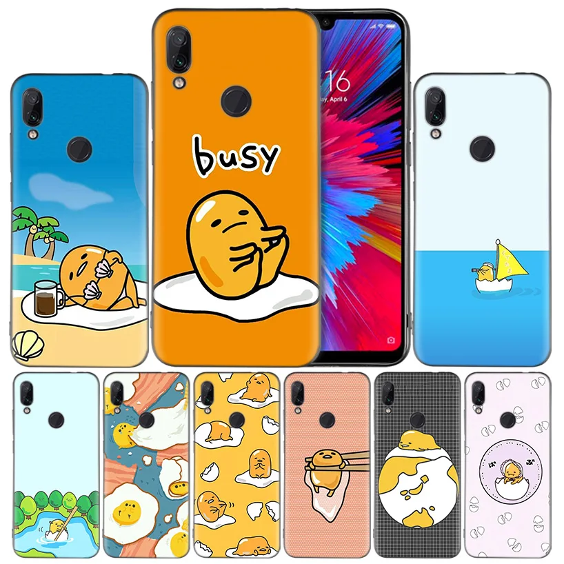 

Gudetama Lazy Egg Silicone Case Cover for Xiaomi Mi 9 8 Play A1 A2 Redmi Note 7 6 6A 5 Plus S2 GO Lite Pro Pocophone F1