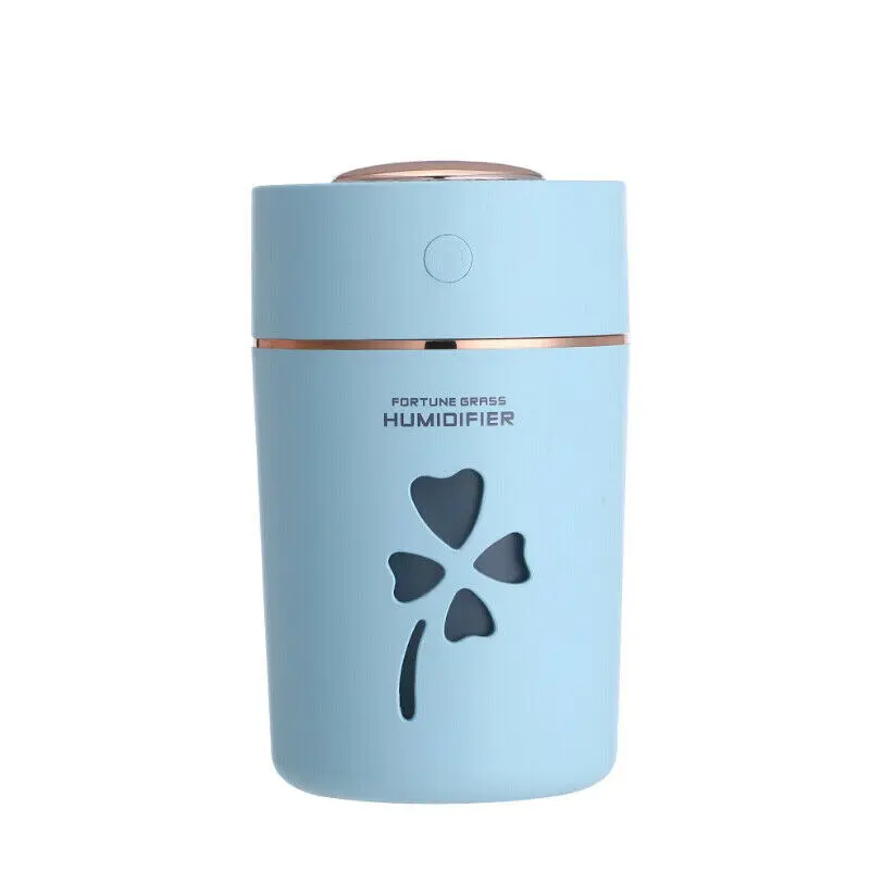 Синий New Cute Electric Air Diffuser Aroma Oil Humidifier Night Light Up USB Rechargeable Home Relaxing Diffuser Hot - Цвет: Синий