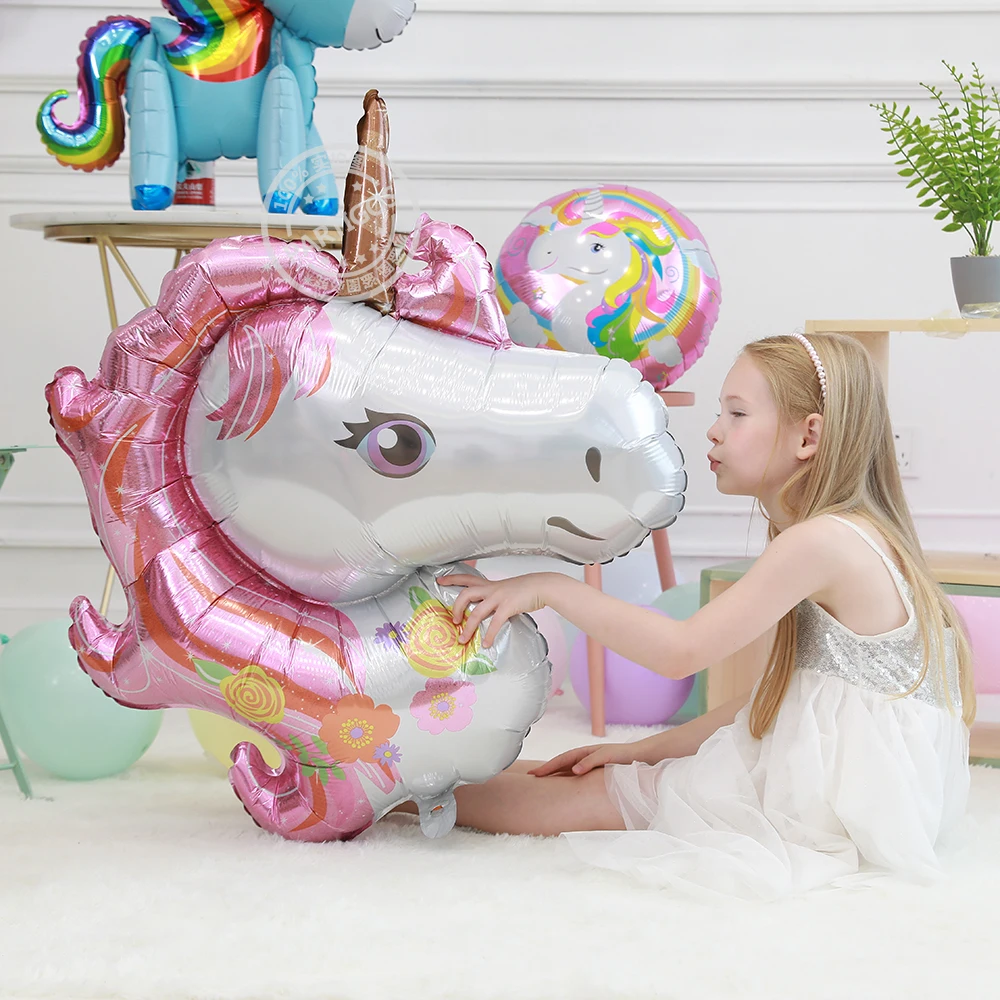 Tamaño gigante 116 cm anagrama Arco Iris unicornio Globos de papel de aluminio América importado animales de dibujos animados Globos de helio flotan bolas chico juguete regalos Tamaño gigante 116 cm anagrama Arco Iris unicornio Globos de papel de aluminio América importado animales de dibujos animados Globos de helio flotan bolas chico juguete regalos