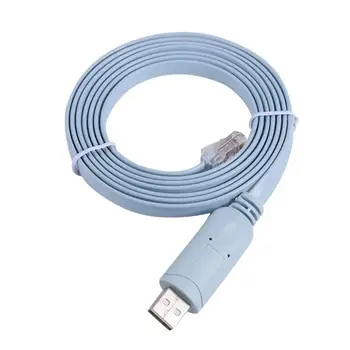 

1.8m USB to RJ45 CAT5 Console Adapter Cable RS232 Serial Adapter USB RJ 45 8P Flat Converter Cord Wire for Huawei/Cisco Router