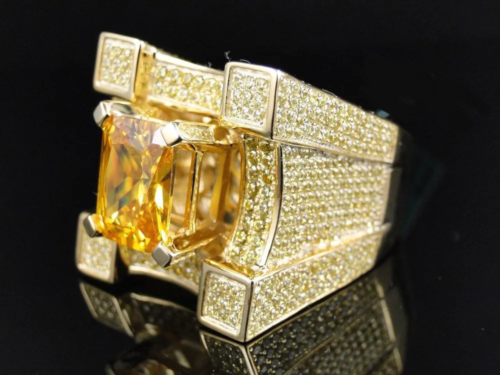 Yi qi булавки для женщин ювелирные изделия принцессы 5.3ct Cut ОГРОМНЫЙ AAA циркон цвета: