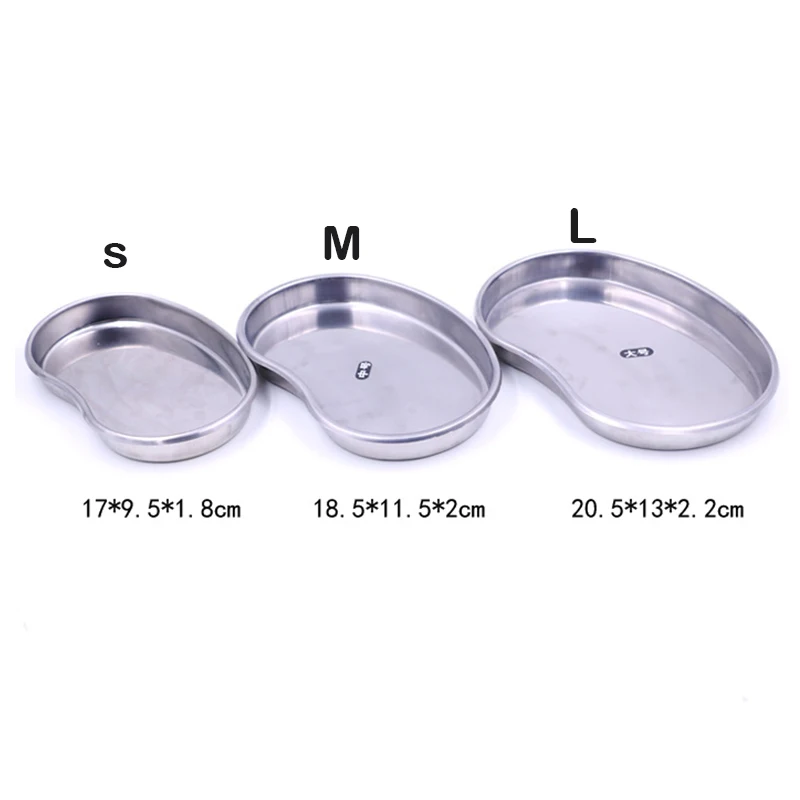 all size stainless steel Medical Dental Instruments Bending Tray Disinfection Plate For eyebrow lip Tattoo Sterilization suplies-6
