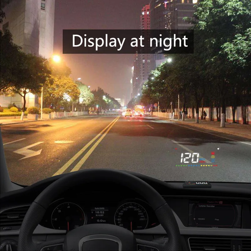 GEYIREN A200 hud автомобильный универсальный дисплей Спидометр obd2 температура воды