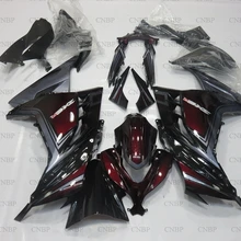 Для Kawasaki Zx300r 2013- обтекатель Zx300r 2013 комплекты кузова EX300 2013 черный серебристый красный мотоцикл обтекатель