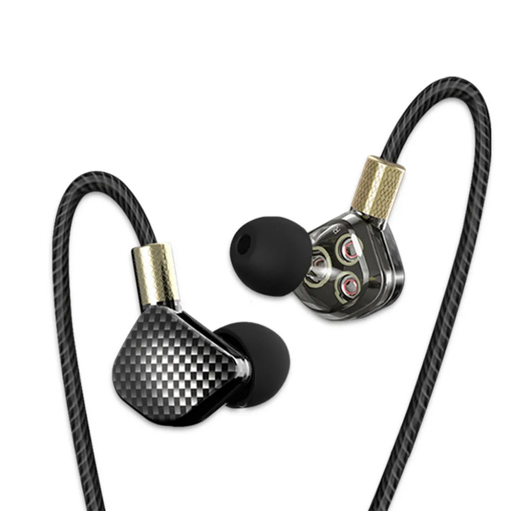 

2019 New QKZ KD6 In-Ear Earphone With Microphone 6 Dynamic Driver Unit Headsets 3.5mm Wired Headset For Xiaomi Samsung Iphone6