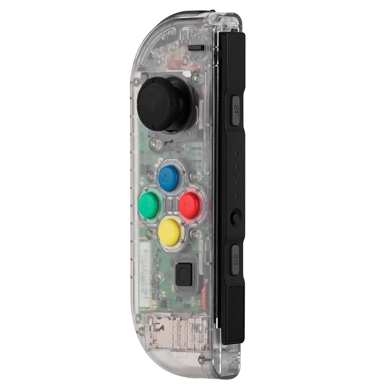 Фиолетовый, зеленый, красный корпус, сменная Крышка для kingd Switch Joy-Con Shell для NS Joy Cons, пластиковый чехол, аксессуары - Цвет: clear left joy con