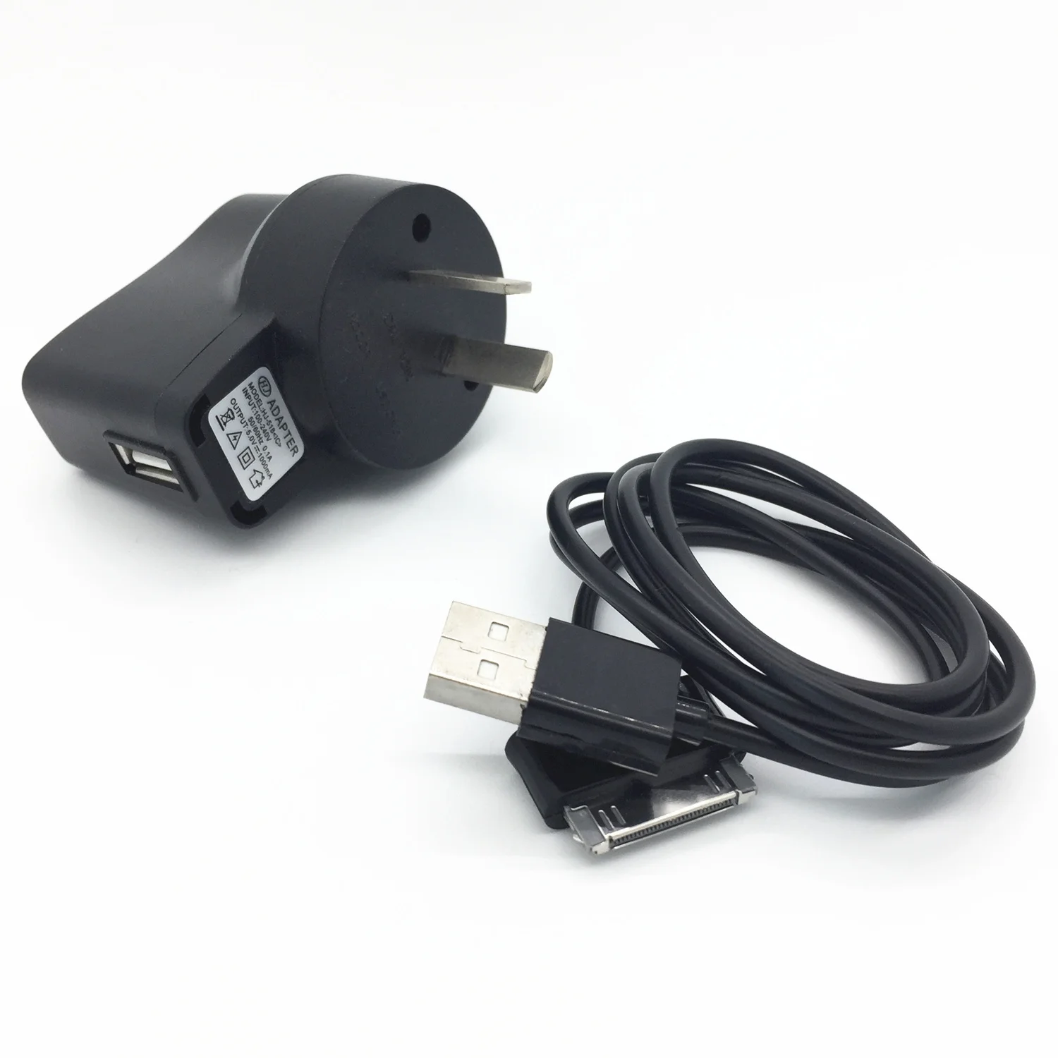 30PIN Usb настенное зарядное устройство черный кабель для передачи данных Samsung Galaxy Tab