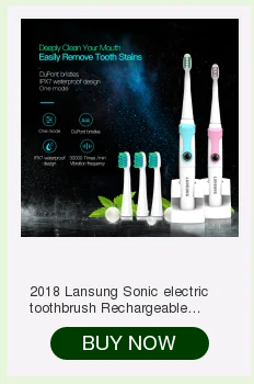Электрическая зубная щетка Sonic Wave перезаряжаемая зубная щетка Сменная головка Lansung U1 отбеливание здоровый лучший подарок! 5
