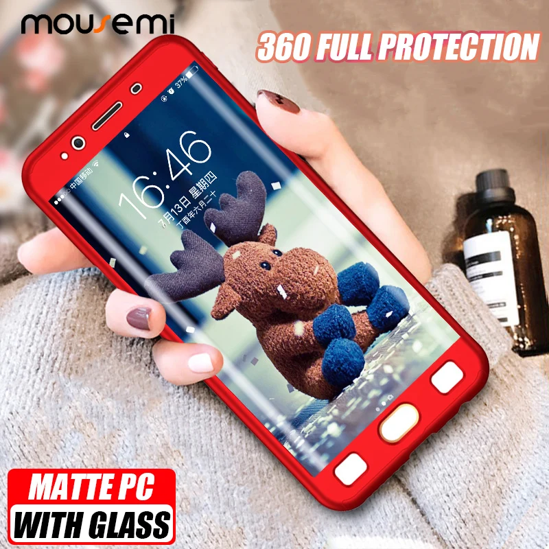 CAPAME Hard Case For Samsung Galaxy J5 Pro 2017 360 Full Cover Protection Glass J2 Prime J4 J6 J8 2018 2016 |