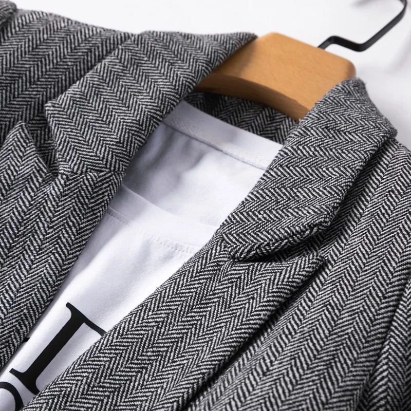 Shuchan Autumn Winter 2019 New Items Women's Jacket Blazer Feminino Double Breasted Pockets Casaco Feminino Long Jackets Women