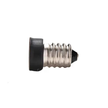 

1Pcs E14 to E12 light Bulb Base type Adapter Black Plastic with Metal LED lamp Holder Converter Socket Conversion top quality
