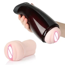 Realistic Vaginal Automatic Telescopic Pulse Pussy Male Masturbator Vagina Real Pussy Licking Masturbation Cup Sex Toys For Men