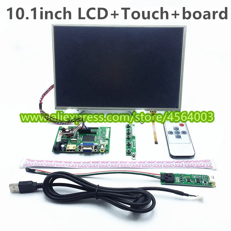 10," дюймовый HD 1280*800 HDMI VGA 2AV LVDS B101EW05 ЖК-дисплей плата контроллера монитор+ сенсорный экран дигитайзер для Raspberry pi