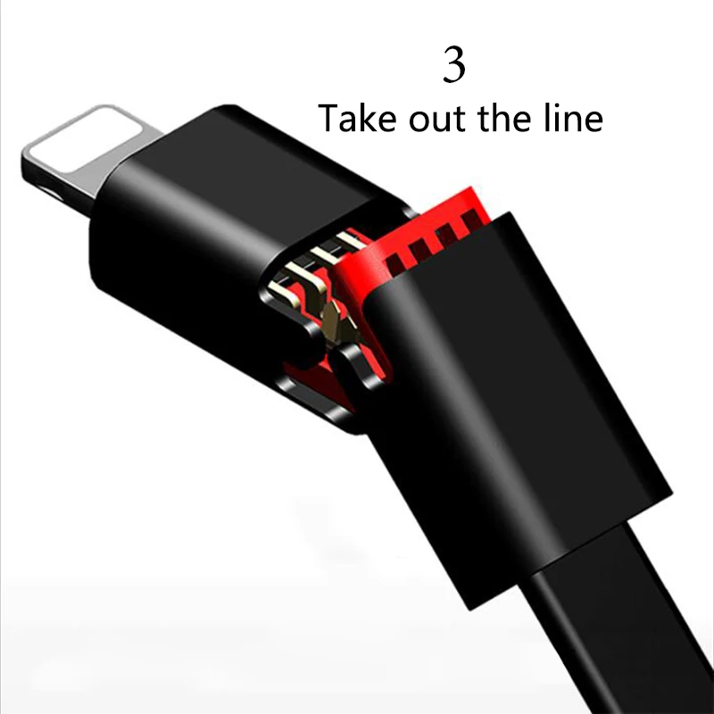 Непродуваемый Micro usb type C 8-контактный кабель зарядное устройство Шнур для передачи данных для iPhone XS Max 6 7 8 Plus huawei Xiaomi USB-C USBC type-C Быстрая зарядка