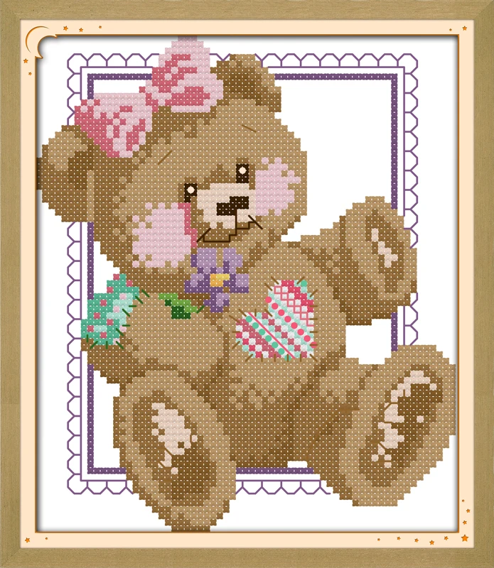 teddy bear cross stitch