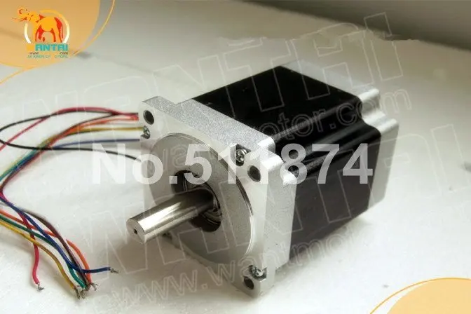 Однополярный шаговый двигатель 85BYGH450A-040-35 4A 66mm 452oz-in CE ROHS ISO CNC Wantai Nema34 фрезерный