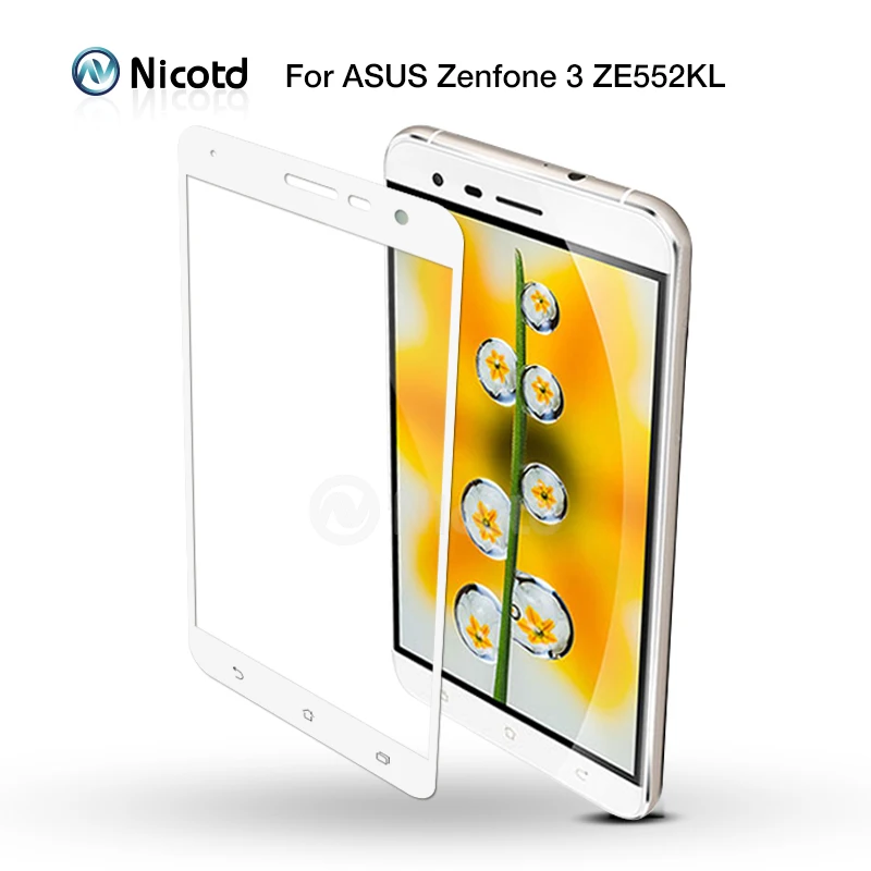 Закаленное стекло Nicotd с полным покрытием для Asus Zenfone 3 Max ZC520TL ZC553KL ZE520KL ZE552KL Live ZB501KL