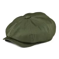BOTVELA Newsboy Cap Men's Twill Cotton Eight Panel Hat Women's Baker Boy Caps Retro Big Large Hats Male Boina Green Beret 003 1