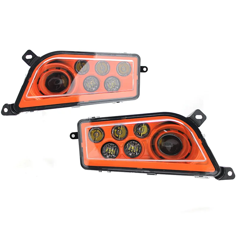 Embellecedores para faros de coche de color naranja