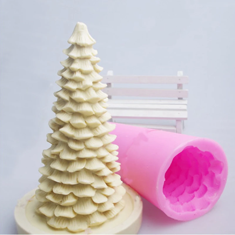 Прямая поставка Новые DIY 3D украшения для рождественской елки силиконовые формы